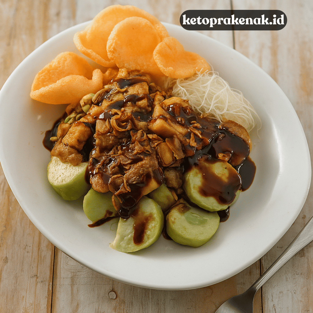ketoprak saus kacang kental