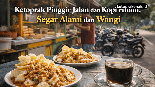 ketoprak pinggir jalan dan kopi hitam